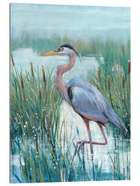 Gallery print Heron in the morning mist