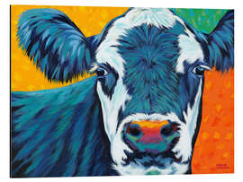 Aluminium print Colorful Country Cows I