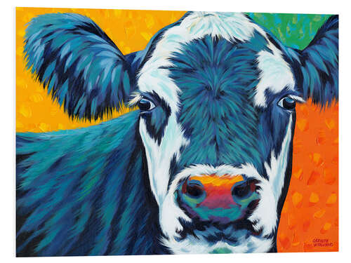 Quadro em PVC Vacas coloridas do país I