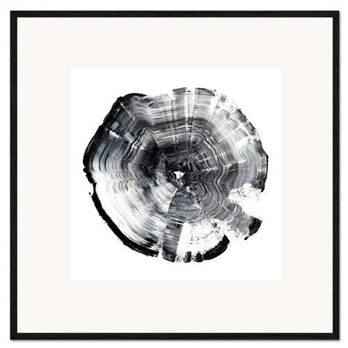 Kehystetty taidepainatus Tree Ring Abstract I