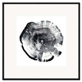 Kehystetty taidepainatus Tree Ring Abstract I