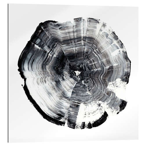 Cuadro de plexi-alu Anillo de árbol abstracto I