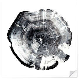 Vinilo para la pared Anillo de árbol abstracto I