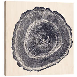 Trätavla Tree Ring I