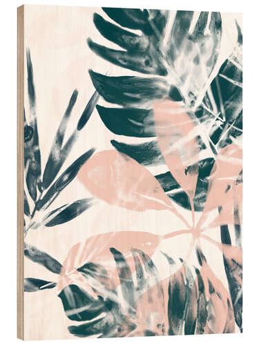 Wood print Tropical Blush