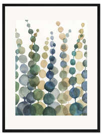 Gerahmter Kunstdruck Pompom-Pflanzen