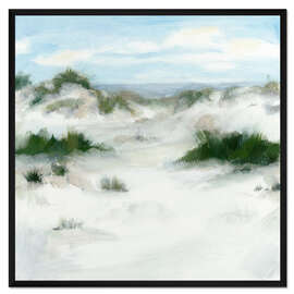 Gerahmter Kunstdruck Weißer Sand II