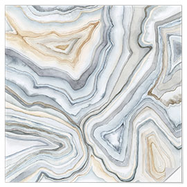 Selvklæbende plakat Agate Abstract II