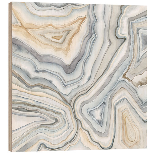 Wood print Agate Abstract II