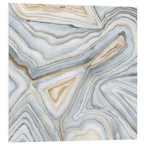 Foam board print Agate Abstract I