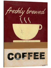 Magnettafel frisch gebrühter Kaffee (englisch)