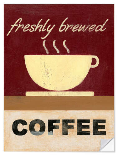 Wall sticker Freshly brewed coffee