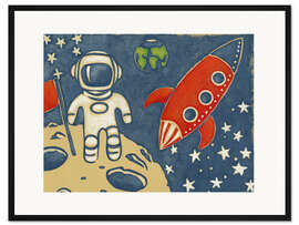 Gerahmter Kunstdruck Weltraumforscher I