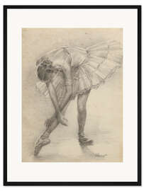 Gerahmter Kunstdruck Ballerina-Studie II