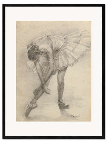 Impresión de arte enmarcada Estudio de una bailarina II
