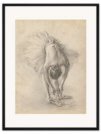 Gerahmter Kunstdruck Ballerina-Studie I