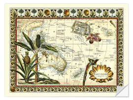 Wall sticker Tropical Map of East Indies