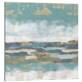 Tableau en aluminium Lettres de la mer I