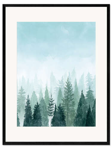 Framed art print Treetops II