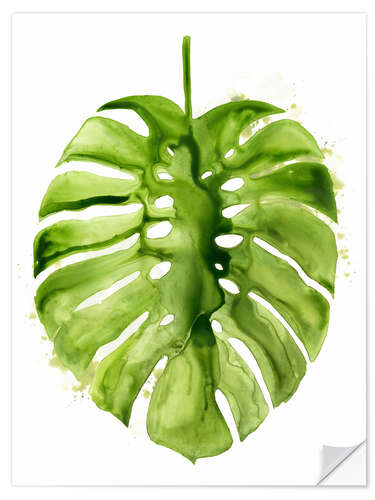 Naklejka na ścianę Monster leaf I