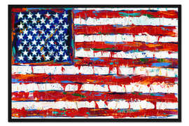 Gerahmter Kunstdruck Stars &amp; Stripes