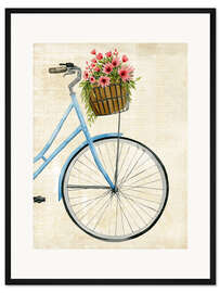 Gerahmter Kunstdruck Blumenkurier II