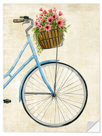 Selvklebende plakat Flower courier II