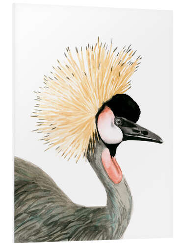 PVC print Crested crane