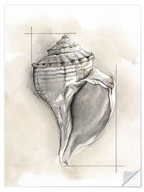 Selvklebende plakat Shell Schematic I