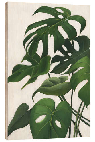 Wood print Plant life I