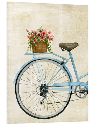 Cuadro de PVC Bicicleta de flores I