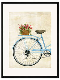 Gerahmter Kunstdruck Blumenkurier I
