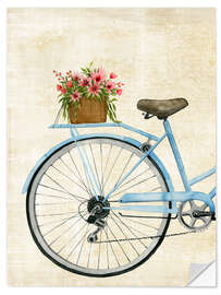 Selvklebende plakat Flower courier I