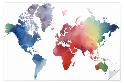 Wall sticker Rainbow World