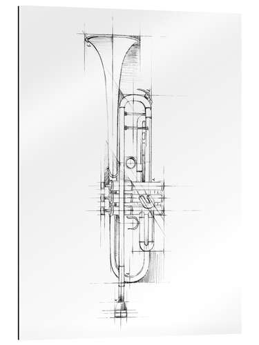 Gallery print Trumpet Sketch