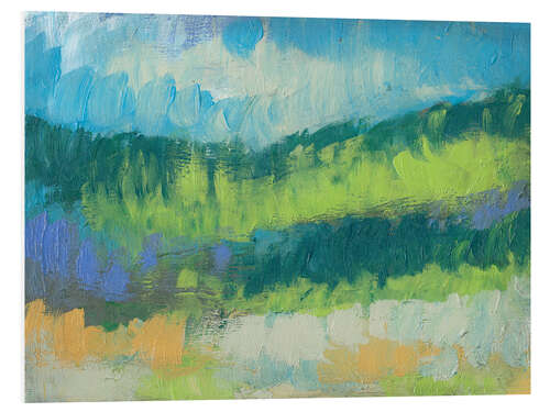 Foam board print Impasto Field II