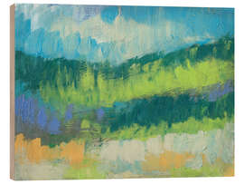 Quadro de madeira Impasto Field II