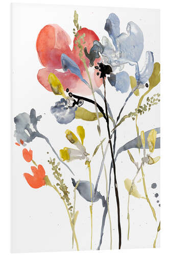 Foam board print Flower Overlay I