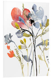 Foam board print Flower Overlay I