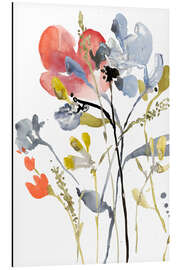 Magnettafel Blumen-Overlay I