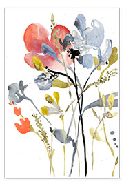 Stampa  Sovrapposizione di fiori I - Jennifer Goldberger