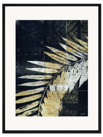 Gerahmter Kunstdruck Palm Deco II