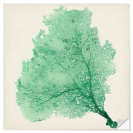 Sisustustarra Sea fans deep green