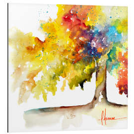 Magnettafel Regenbogenbäume I