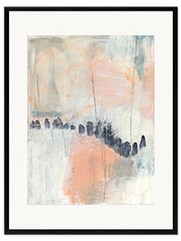 Innrammet kunsttrykk Blush &amp; Navy I