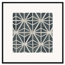 Gerahmter Kunstdruck Neutrale Fliese I