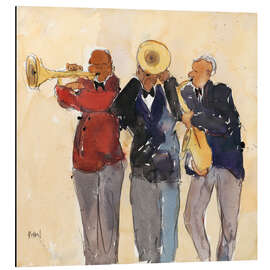 Aluminium print Jazz Trio II