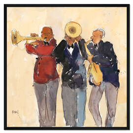 Gerahmter Kunstdruck Jazz Trio II - Samuel Dixon