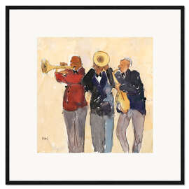 Impressão artística com moldura Jazz Trio II - Samuel Dixon