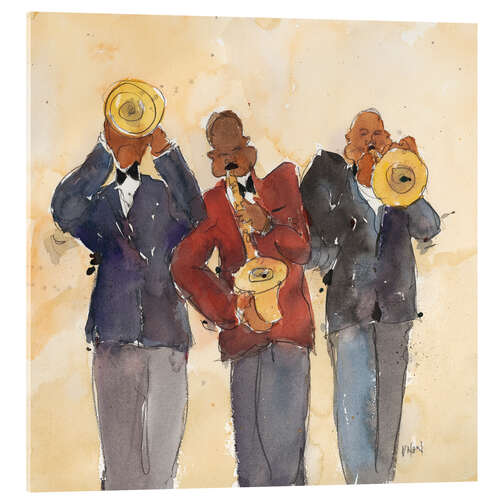 Acrylglasbild Jazz Trio I